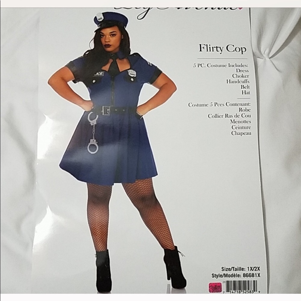 Leg Avenue 1-2XPolice Officer Costume & stockings